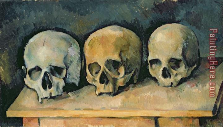 Paul Cezanne The Three Skulls
